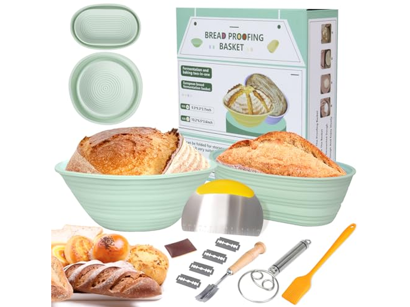 家庭ベーカリー用パン発酵ダブル健康安全ラタンパンバスケット