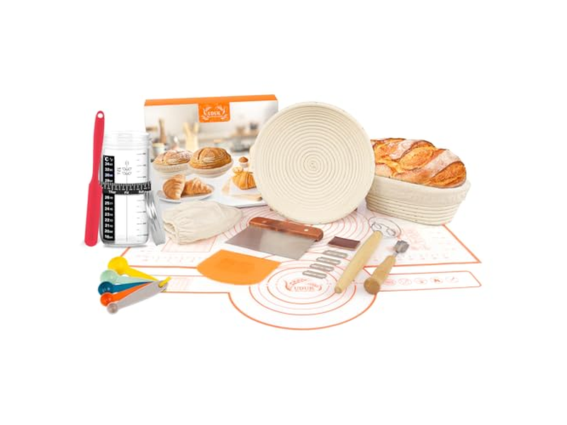 商用スチール強化パン発酵バスケット ラタンコア付き