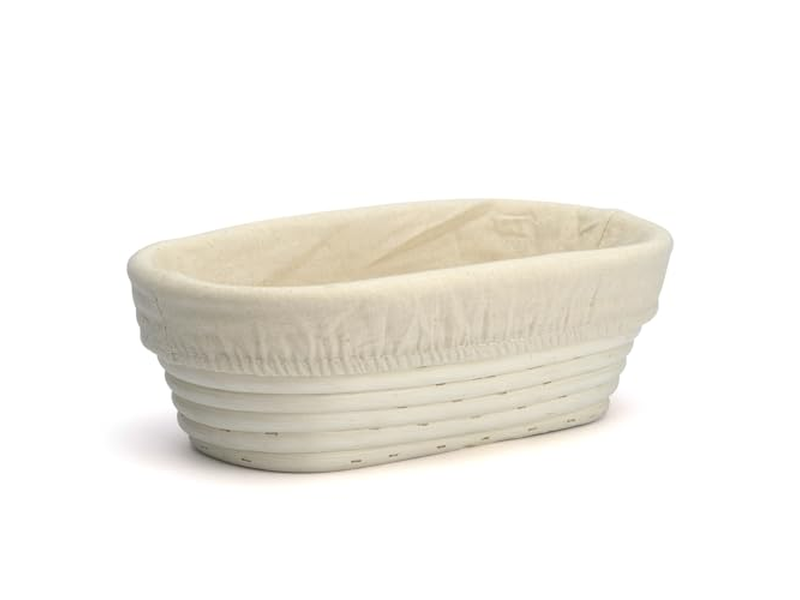 シリコンパン発酵バスケットとラメ 非粘着性 500g 楕円形 リー・バレー ベストブレッド ライザー付き