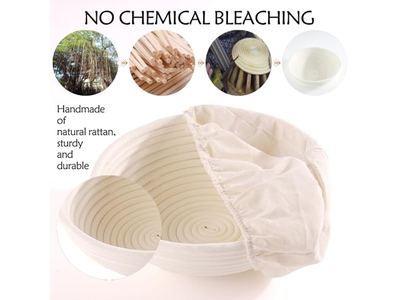 パン発酵バスケット サワードウ発酵バスケット ライナー付き