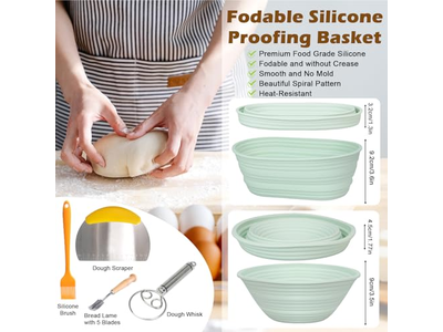 家庭ベーカリー用パン発酵ダブル健康安全ラタンパンバスケット