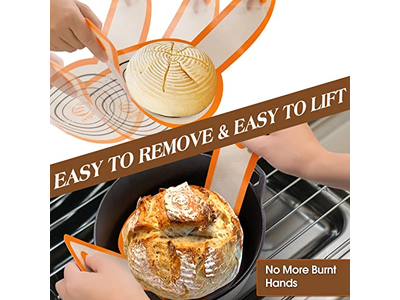 プロフェッショナル楕円パン発酵ライナーセット プレミアムラタンフレーム付き