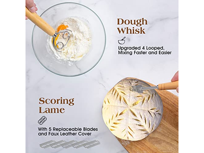 プロフェッショナル楕円パン発酵ライナーセット プレミアムラタンフレーム付き