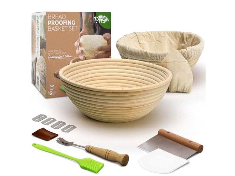 楕円ラタンパン発酵バスケット パン発酵 9インチ丸型