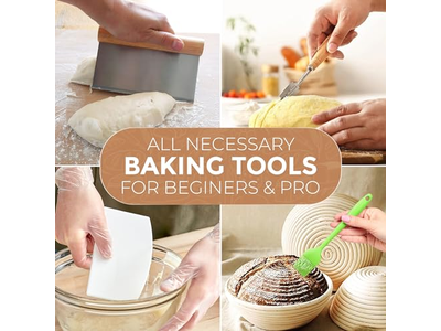 楕円ラタンパン発酵バスケット パン発酵 9インチ丸型