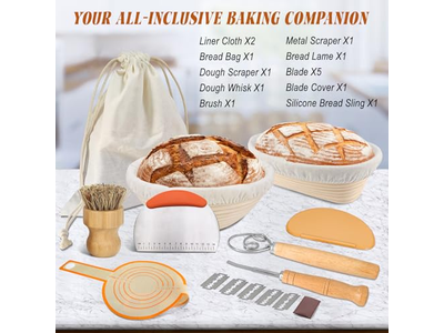 生地発酵用プラスチックバスケット 楕円織りブレッドバスケット