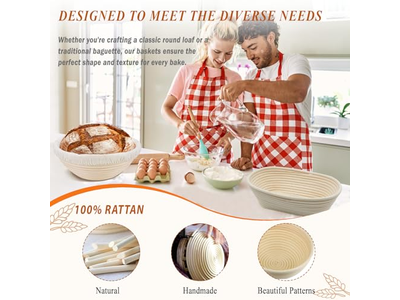 生地発酵用プラスチックバスケット 楕円織りブレッドバスケット