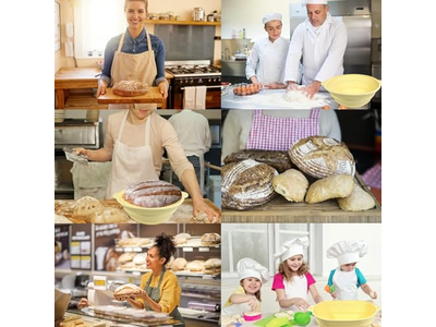 発酵バスケット リネン 5インチ小型 10インチ楕円パン発酵バスケット