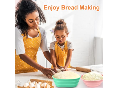 発酵バスケット プラスチックラタンパンセット スターター容器 発酵ブルー