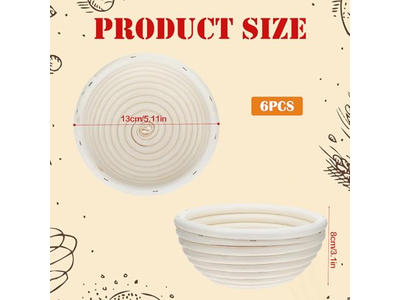 発酵ブレッドバスケット オーブンベーキング メタルバスケット 大型ジュートブレッド用