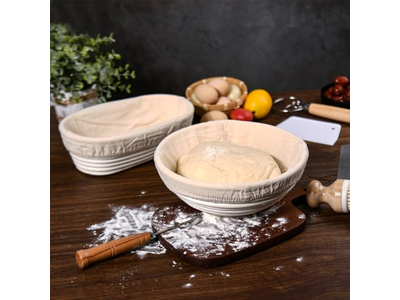 ライナー付き丸型パン発酵バスケット