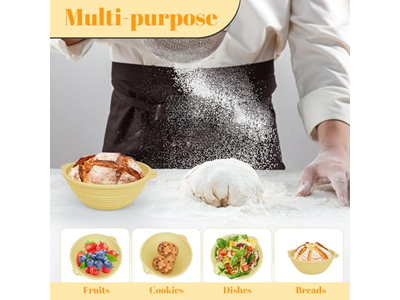 丸型パンバスケット クラフトバスケット ライナー付き発酵用 リング形状