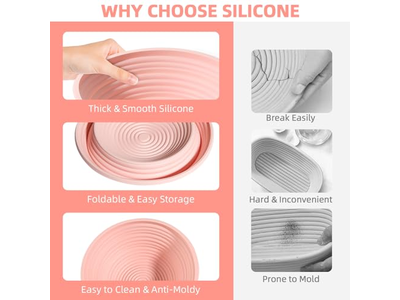 丸型楕円形発酵バスケット つるパン PPバネット バゲットケーキ編み